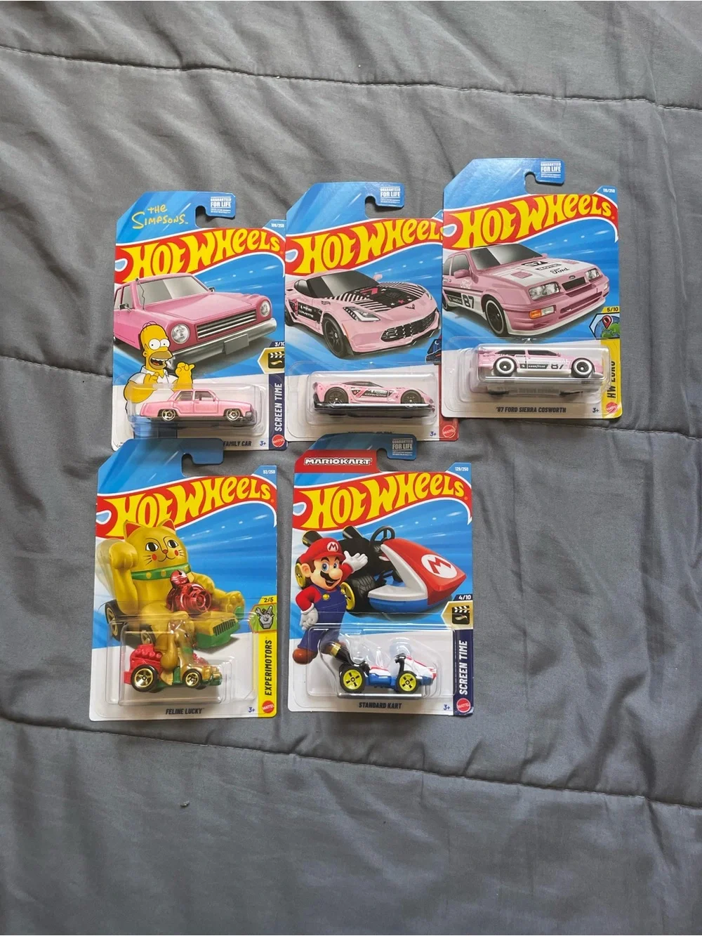 Hot Wheels Pink Collectible Car Set - Assorted Kids Vehicles
